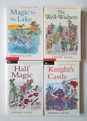 Edward Eager's Half Magic series (4-book lot): Knight's Castle, Well-Wishers etc