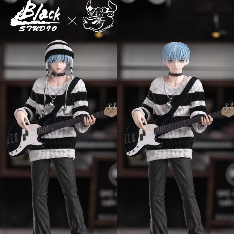 nanacoco BLACK NIUZI NANA 1/6 Okazaki Shinichi Statue Figure Model Collect