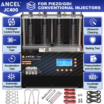PFI GDI Piezo Injector 0-20Bar Pressure Fuel Injector Nozzle Cleaning Machine