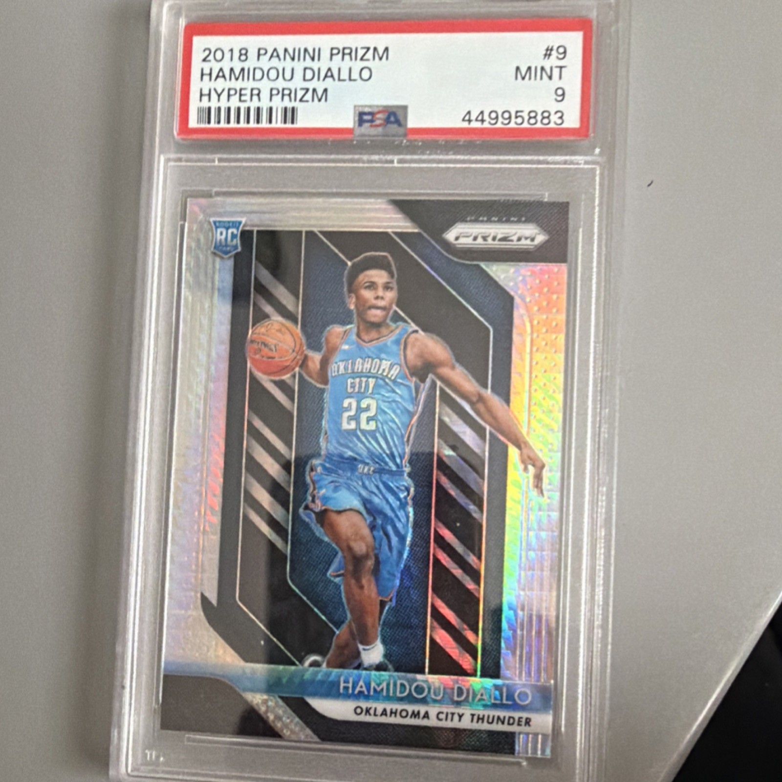 Panini Prizm Hamidou Diallo Rookie Hyper Prizm #9 Oklahoma City Thunder 2018-19