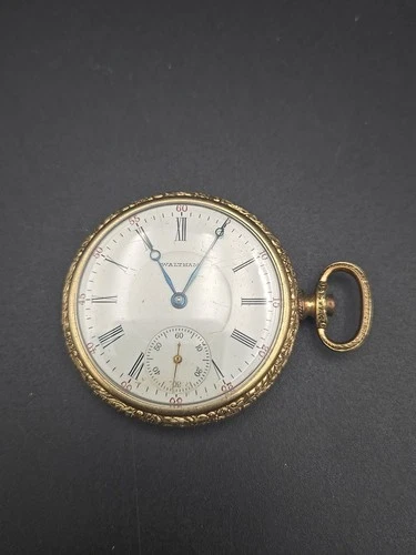 1908 Waltham P.S. Bartlett Pocket Watch 14k 25 YR Gold Filled, 16s, 17J, Running