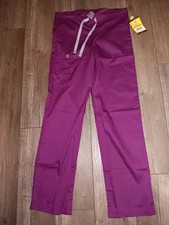 Wonder Wink Unisex Scrub Pants Sz XX-Small Wine