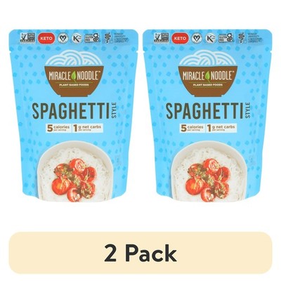 (2 pack) Miracle Noodle Spaghetti, Ready-to-Eat, Konjac Noodles, 7 oz Pack...