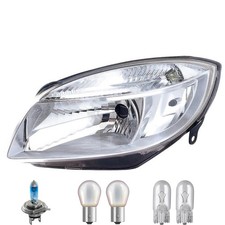 Scheinwerfer links inkl. Premium Lampen für Skoda Fabia II 542 mit LWR Motor
