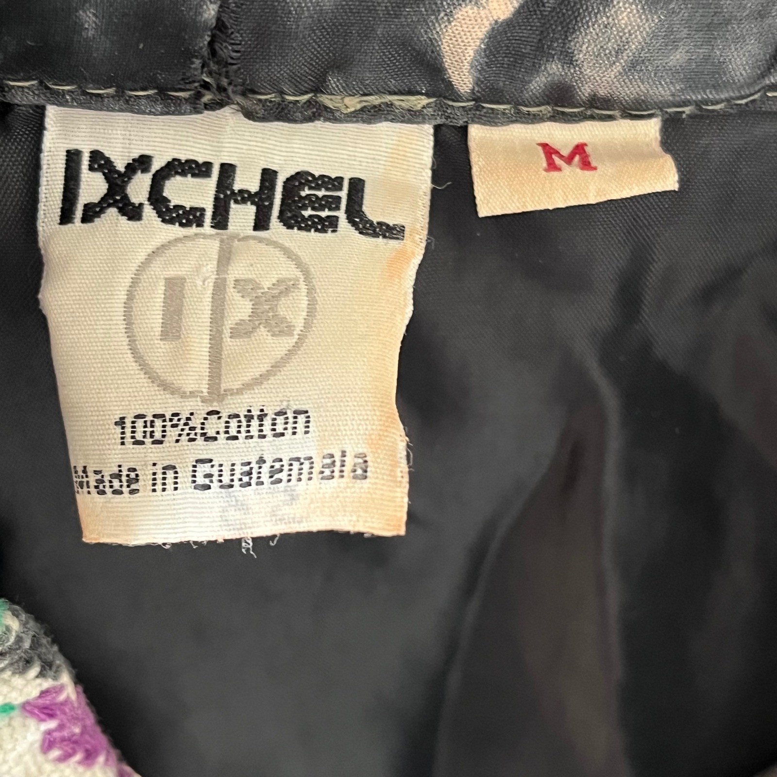 IXCHEL Embroidered Guatemala Patchwork Hoodie Kan… - image 3