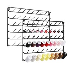 YBING Thread Holder Wall 2 Pack 54 Spools Thread Rack Wall Mount Embroidery S.