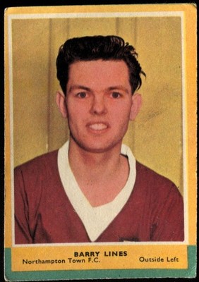 A&BC Gum, Footballers, Football Quiz, 1964, Barry Lines, Northampton, #45