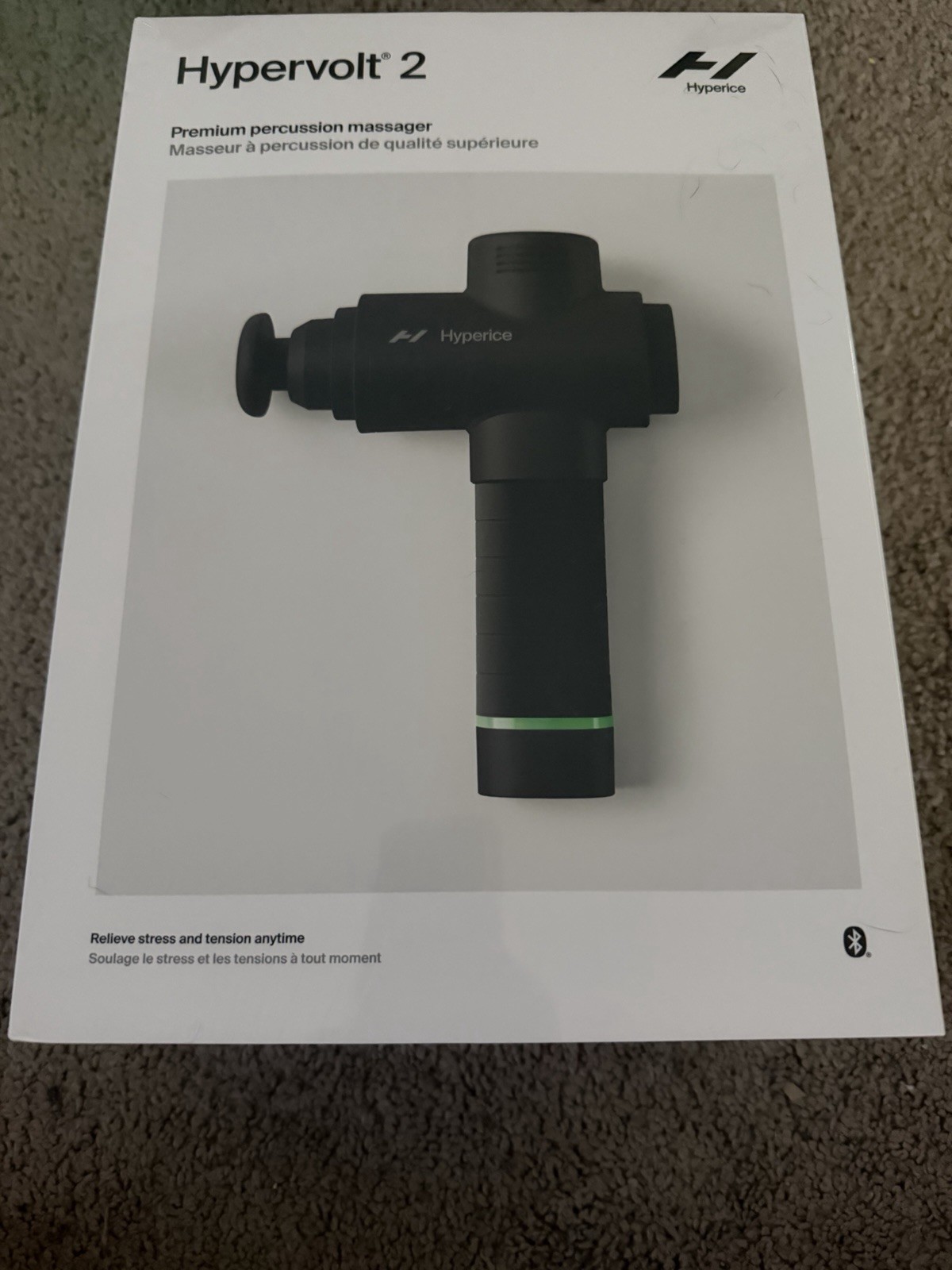 Pistola de masaje de percusión Hypervolt 2 5 accesorios de cabeza