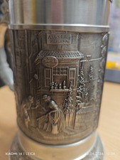 Zinnkrug Deckel Origiginal Zinn Becker Krug Stuttgart 1,290 kg RAR