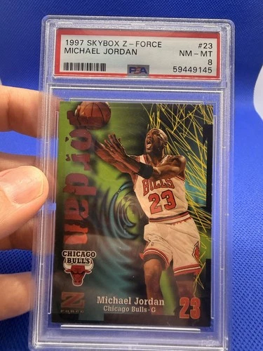 1997-98 Skybox Z-Force #23 Michael Jordan PSA 8 Graded Card NBA 97-98 ZForce