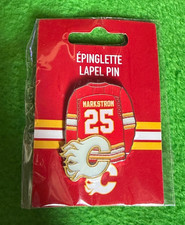 Calgary Flames Jacob Markstrom Jersey Logo Lapel Pin