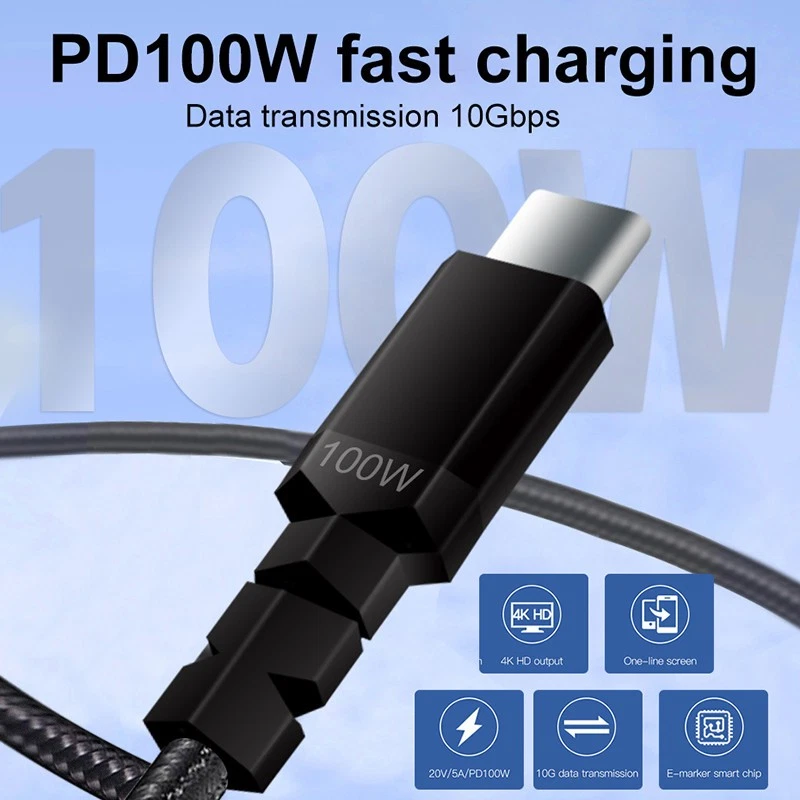 Maleyin USB-C zu C Schnell Ladekabel 100W für Samsung iPhone 15 16 17 Datenkabel - Bild 2 von 4