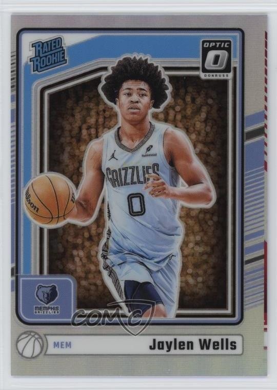 2024-25 Panini Donruss Optic Rated Rookie Holo Prizm Jaylen Wells #252 3hd