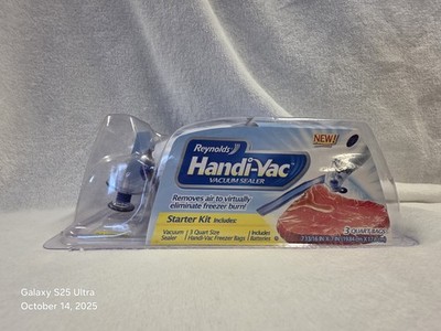 Reynolds Handi-Vac Food Sealer New In Packaging
