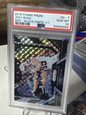 2018 Panini Prizm Joey Bosa Grit- Black Finite 1/1 GEM MT 10
