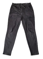 Judy Blue Jeans 13/31 (32x29) Black Jogger High Waist Drawstring JB88700 BK