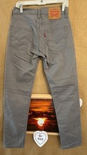 Levi's 511 Slim Fit All Seasons Pants in the "Steel" grey W28 L30 stretch pocket
