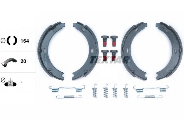Bremsbackensatz, Feststellbremse FÜR MERCEDES-BENZ - Textar 91032800-image