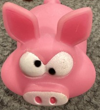 Dog Toy Pig Pink Squeaky Vinyl Dog Toys, 3.5x3.5x1.75-in. Approximately