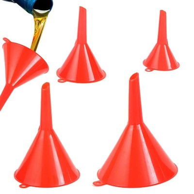 4 Plastic Funnel Set Auto Home Kitchen Garden Engine Oil Water Tool 2'' 3'' 4'' 5''