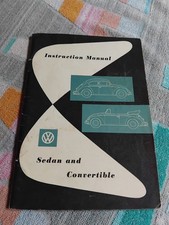 Volkswagen Beetle 1957 Owners Instruction Manual Handbook Vgc Vw Type 1 English