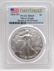 2024-W Silver Eagle PCGS MS70 FirstStrike Struck at West Point
