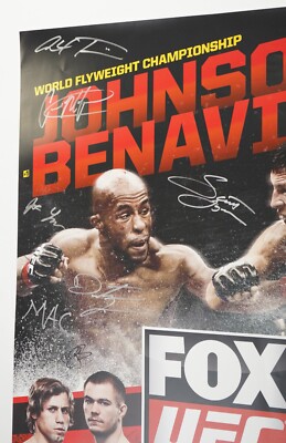 Demetrious Johnson vs Joseph Benavidez+20 Signed by Card UFC on