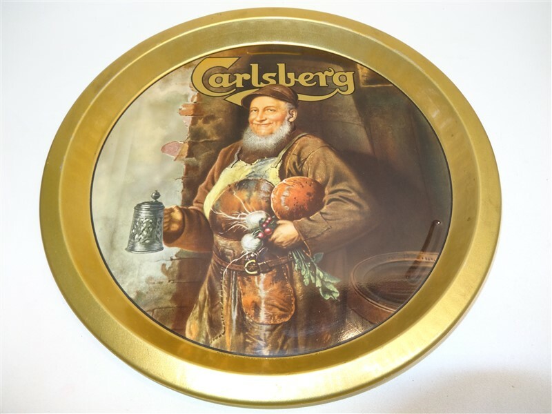 13" Round Carsberg Beer Tray 1990s