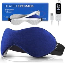Ezona Heated Eye Mask Warm Eye Compress Mask for Dry Eyes USB Electric Eye He...