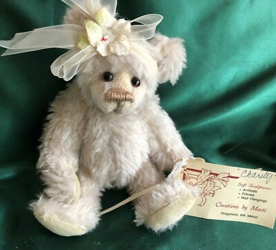 CREATIONS BY MARTI - ARTIST DESIGNER 7'' BEAR - CHARITY