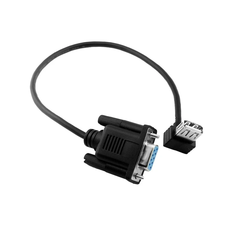 RS232 DB9 Female to USB 2.0 A Female Serial Cable Adapter Converter 8" Inch 25cm - Image 2 of 4