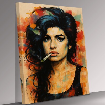 Amy Winehouse Cool Portrait Leinwandbild Wandbild Bild