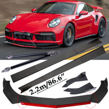 Front Bumper Lip Spoiler Side Skirt Rear Lips Carbon Fiber For Porsche 911