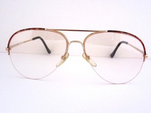 vintage rimless gold eyeglasses