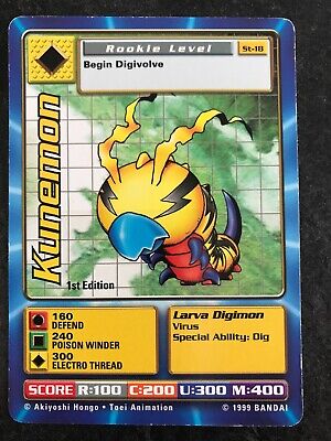 MULTI LIST SELECTION OF 1st EDITION DIGIMON TCG/CCG SINGLE CARDS