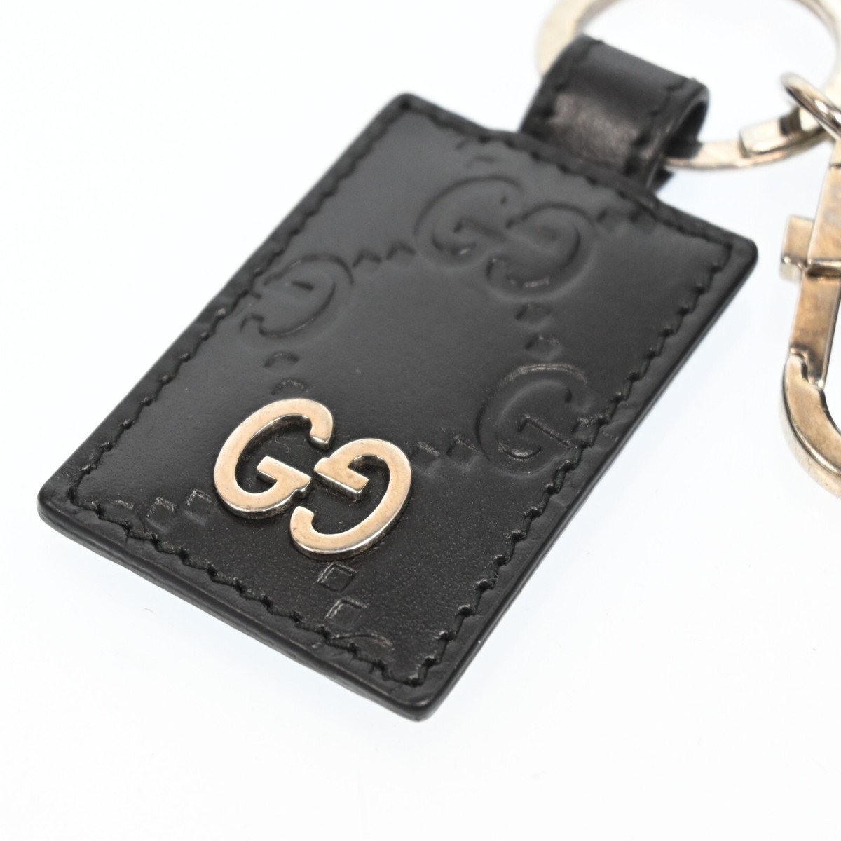 GUCCI レザーキーホルダー 2個セット AUTH GUCCI GG Logo Key Chain Leather R3396RS612 | eBay