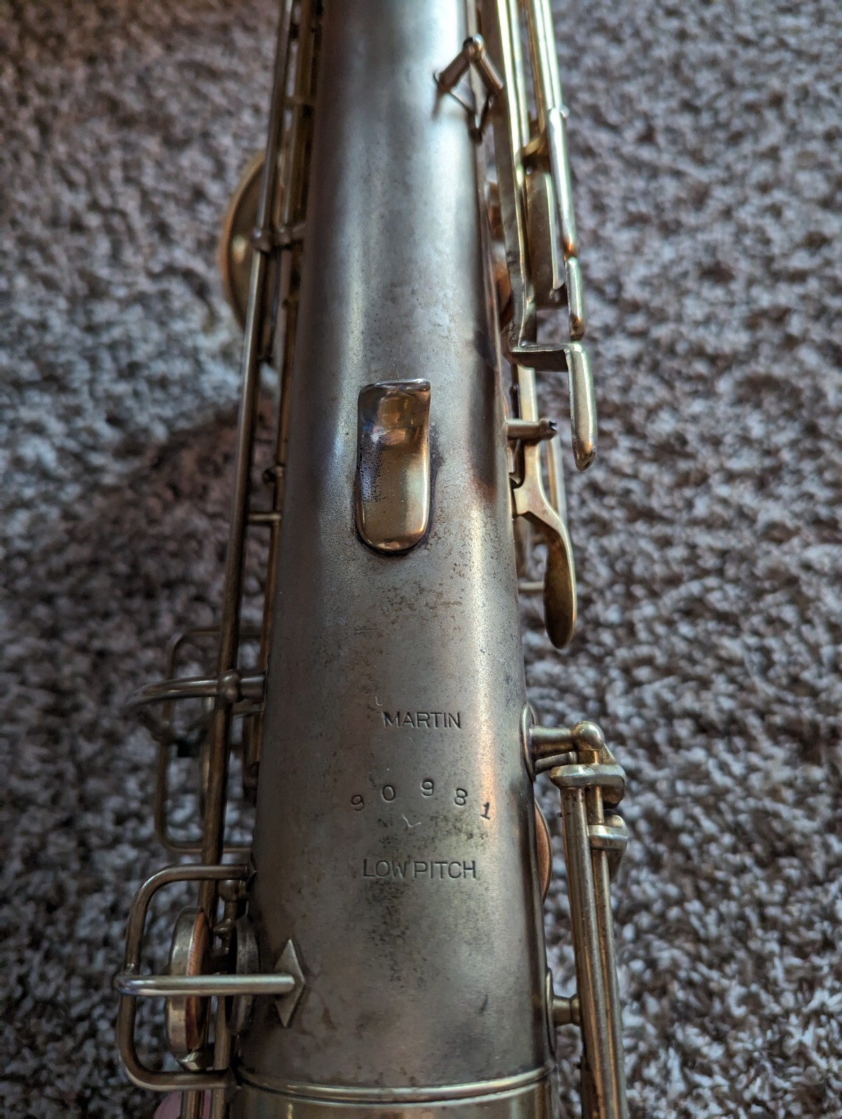 Martin Handcraft Gold Plated Bb Tenor Saxophone 90981 Matched Front F ...