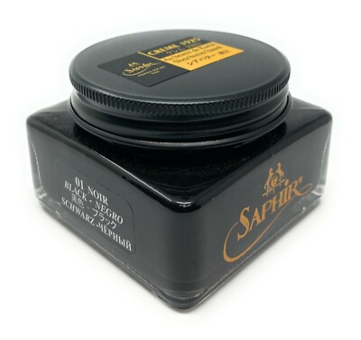 Black Saphir Medaille d'Or Pommadier Shoe Cream 75ml Jar - Made in France
