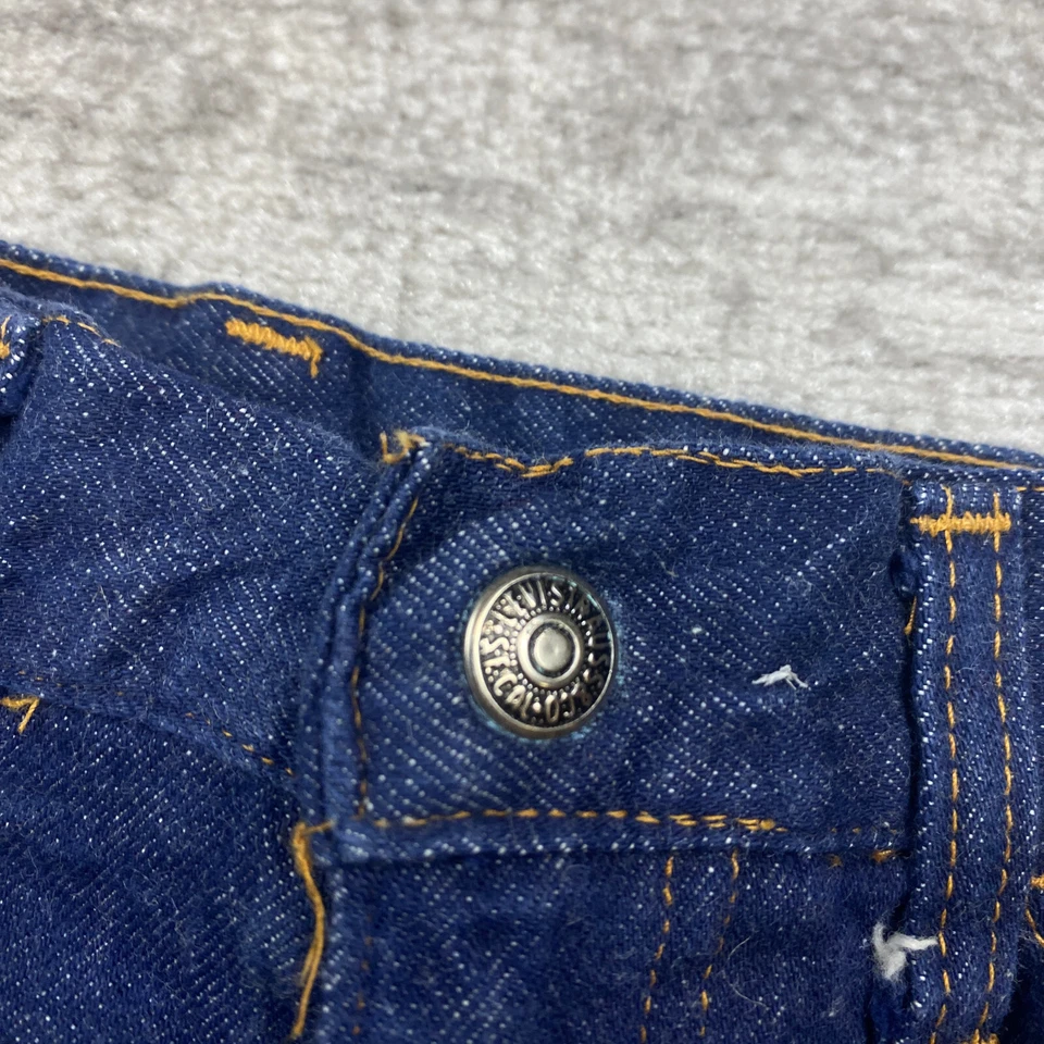 VTG Levis A Line Skirt Denim Jeans Ladies Size 8 Blue Big E Orange Tab Women 70s - Image 3 of 4