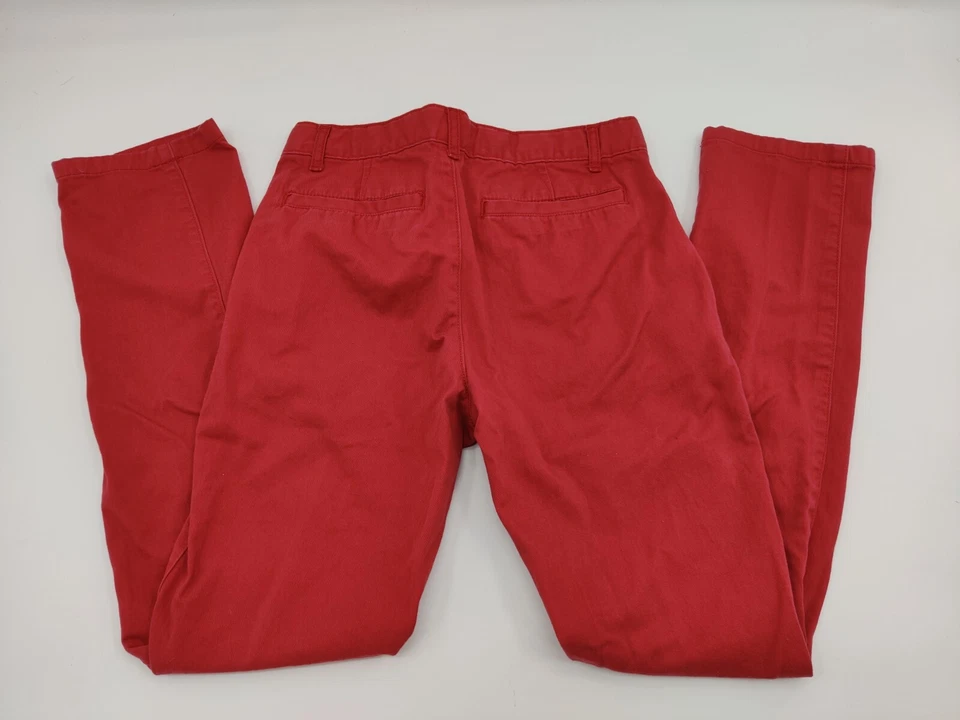 Pantalones chinos de vestir rojos talla 14 para niños Foto 2 de 4