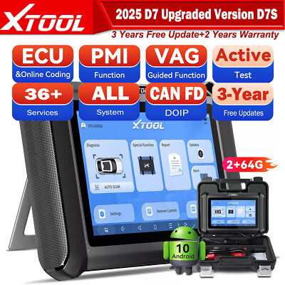 XTOOL D7S Auslesegerät KFZ OBD2 Diagnosegerät Scanner ALLE System ECU Coding NEU