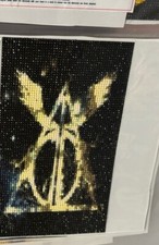 completed diamond painting finished