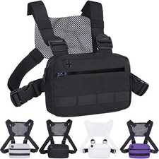 Outdoor Tactical Vest Bag Molle Multifunctional EDC EMT Pouch Utility Chest Bag
