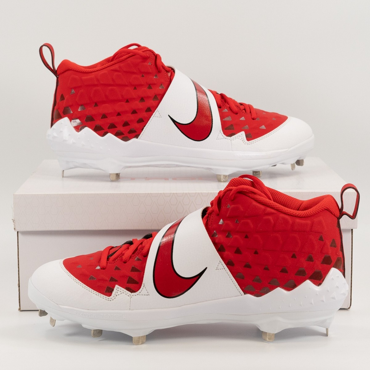 Nike Force Air Trout 6 Pro \'University Red\' AR9815-600 Metal Baseball size 8 Red Used Adult Men main image 4