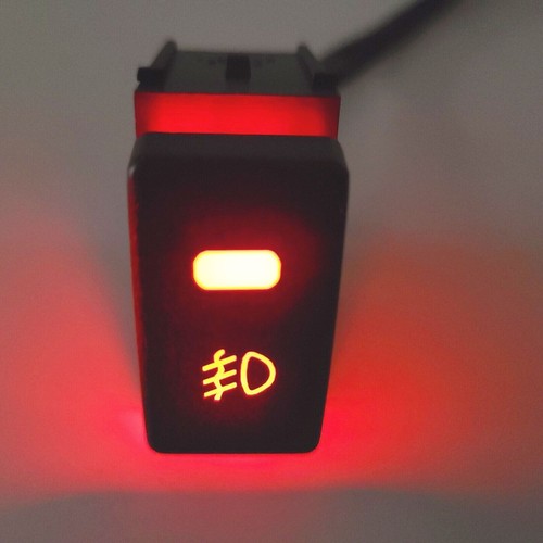 For 2007-2011 Nissan Versa Fog Light On/Off Push Switch Button Red LED Indicator