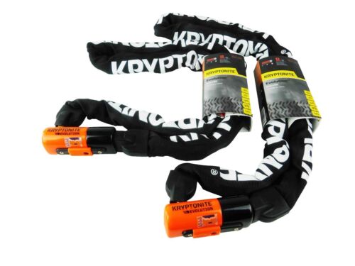 Kryptonite Evolution Series 4 1016 5.25 ft Integrated Chain 2-Pack - Picture 1 of 4