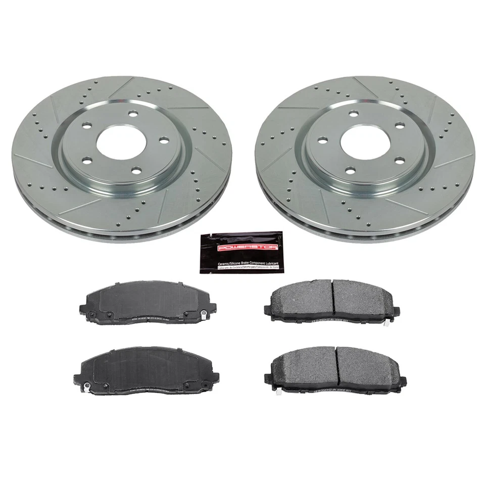 Power Stop 1-Click Z23 Evolution Sport Brake Kit for 12-20 Dodge Grand Caravan Foto 2 de 2