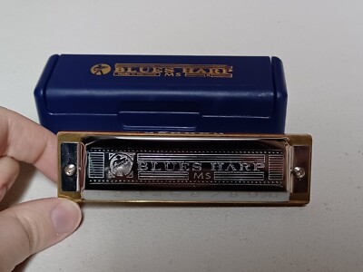 Harmonica Hohner Blues Harp - Tonalité D - Argent Métallique - Pour Débutants Et Confirmés