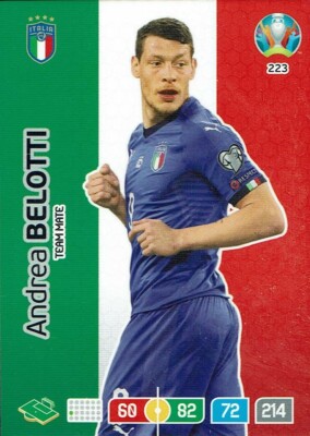 Panini Adrenalyn XL UEFA Euro EM 2020 Team Mate Nr. 223 Andrea Belotti