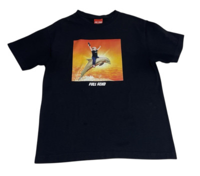 Full Send by NELK Boys Hasbulla Dolphine black shirt Size M